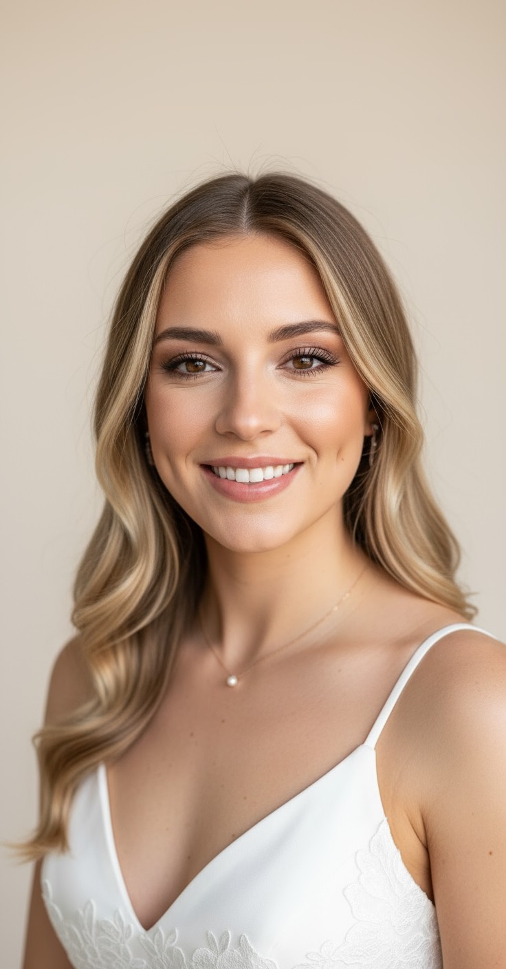 After Beach Wave Wedding Hair